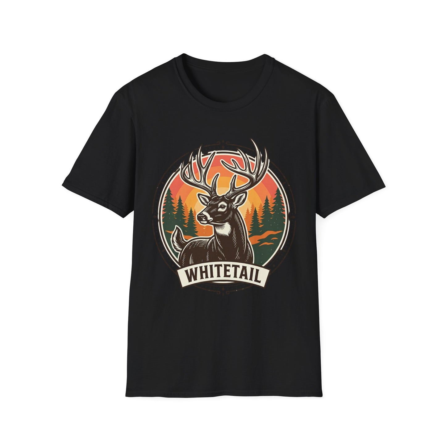 Whitetail Deer Graphic T-Shirt — Vintage Forest Hunting Tee