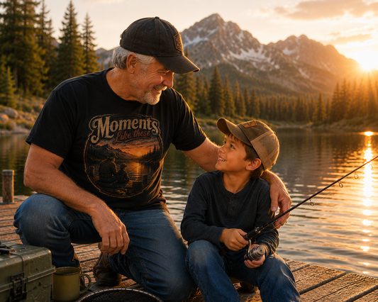 Fishing Grandpa T-Shirt — WildFaithGear Grandfather Fishing Gift Tee