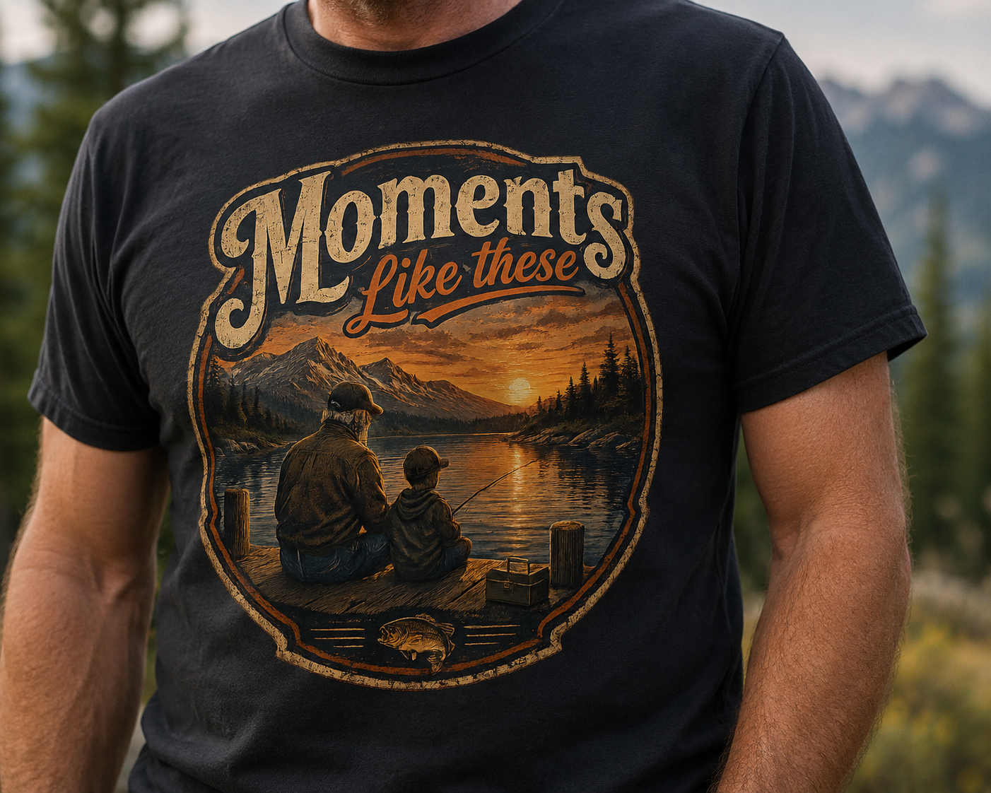 Fishing Grandpa T-Shirt — WildFaithGear Grandfather Fishing Gift Tee