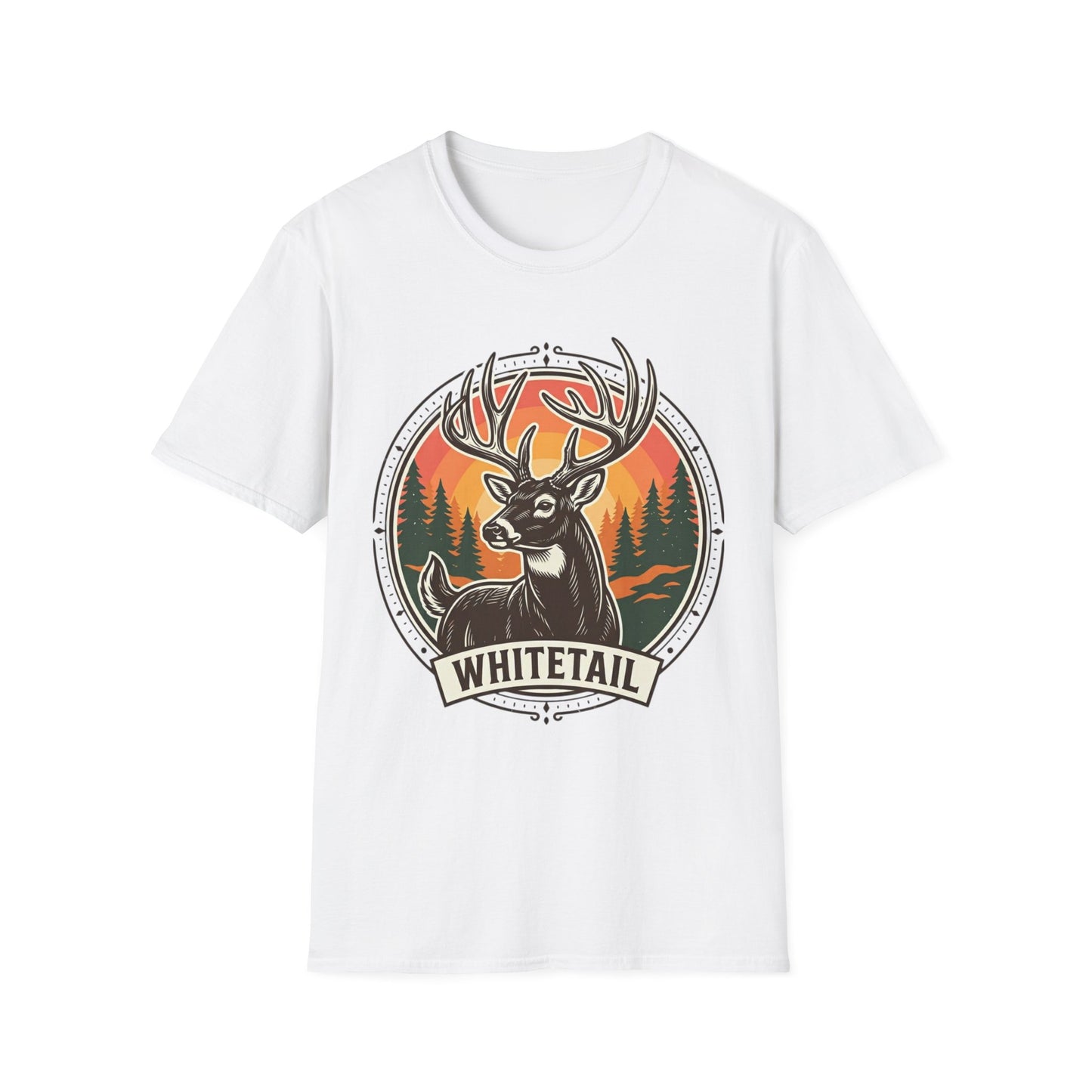 Whitetail Deer Graphic T-Shirt — Vintage Forest Hunting Tee